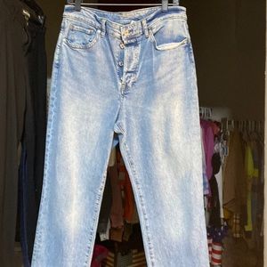 H&M size 10. No holes, mom jeans.